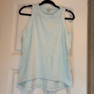 CALIA by Carrie Underwood Mint Green and White Stripe Sleeveless Top